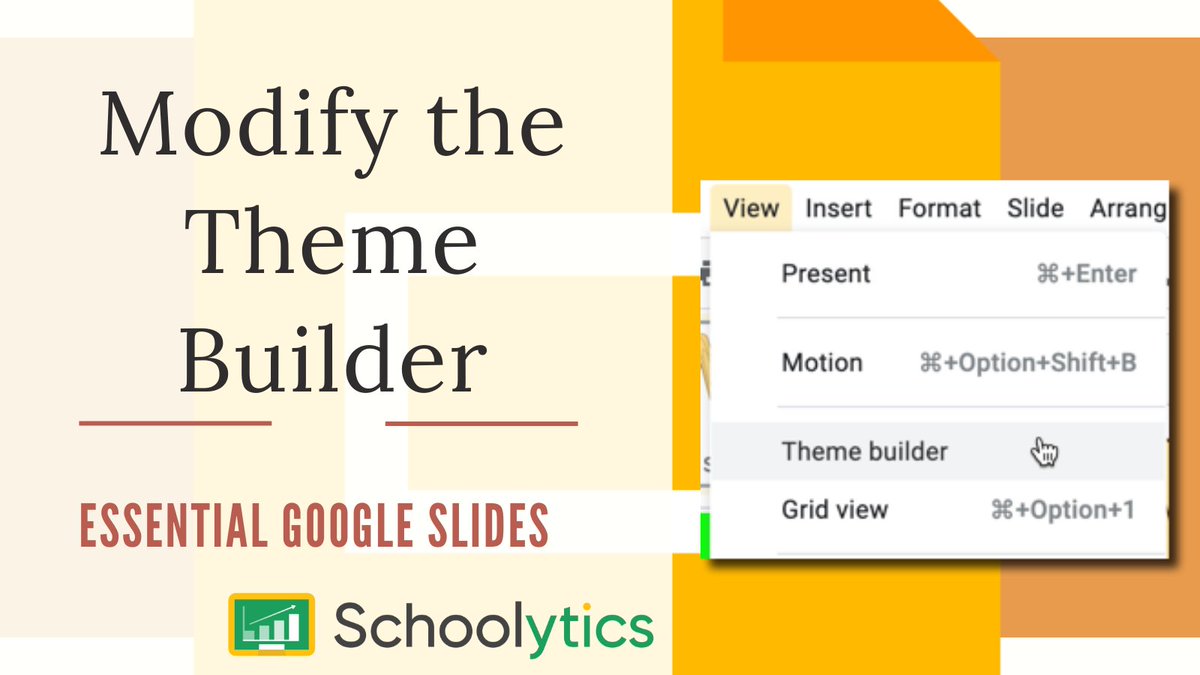 GOOGLE SLIDES! Essential skill for users is to modify the Theme Builder. 

#googleEDU