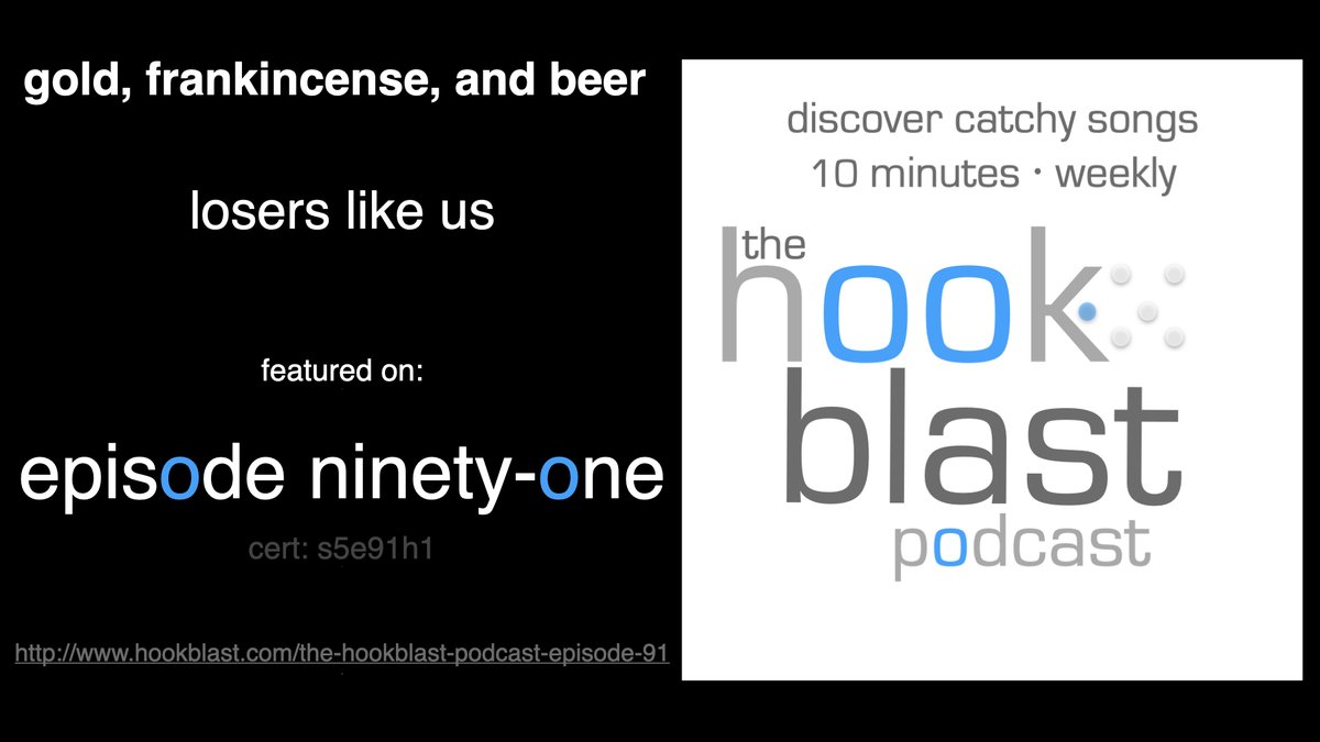 Whether someone had a bit too much to drink at the holiday or you ARE that someone, "Gold, Frankincense, and Beer" from Losers Like Us is a fresh take on the usual Christmas songs- it's featured on Episode 91 of #TheHookblastPodcast bit.ly/3qbwolB #NewMusic #JustTheHooks