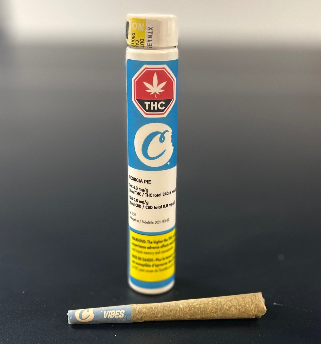 Georgia Pie Pre Roll by <a href="/cookies_canada/">Cookies Canada</a> .  Well rolled, with a delicious gassy taste. Hopefully the flower comes in stock soon.