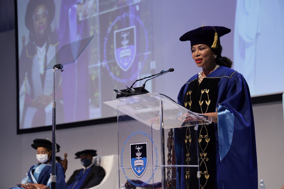 Congratulations to Dr Precious Moloi-Motsepe on her installation & investiture as Chancellor of the University of Cape Town, a leading institution on the continent. We wish her all the best in her new leadership role of steering UCT into an inclusive & engaged African university.