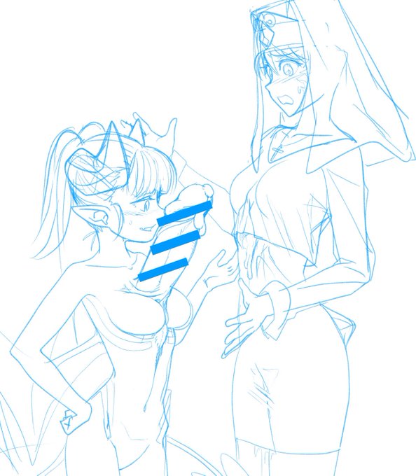 wip
こういう胸元からおちんちんやおまんこが生えてるやつ、なんて呼ぶのかわからず探せないので自分で描いちゃえの精神 