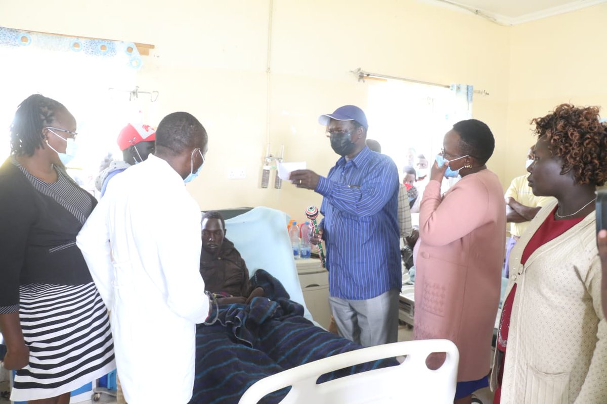 Johnlonyangapuo's tweet image. At Kapenguria County Referral Hospital earlier today to visit 19-year-old Pkew Losia who was shot and seriously injured yesterday by suspected Marakwet bandits at Kokwositot in Chesegon Location.