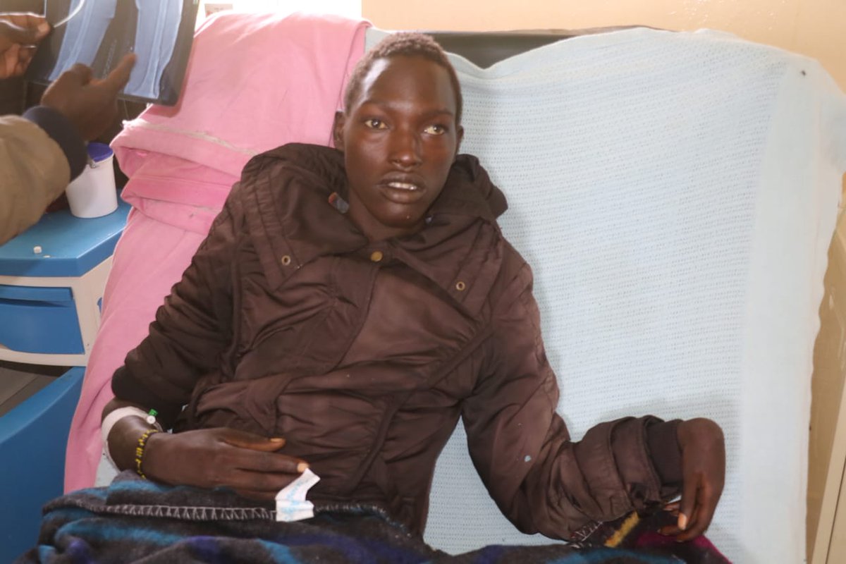 Johnlonyangapuo's tweet image. At Kapenguria County Referral Hospital earlier today to visit 19-year-old Pkew Losia who was shot and seriously injured yesterday by suspected Marakwet bandits at Kokwositot in Chesegon Location.