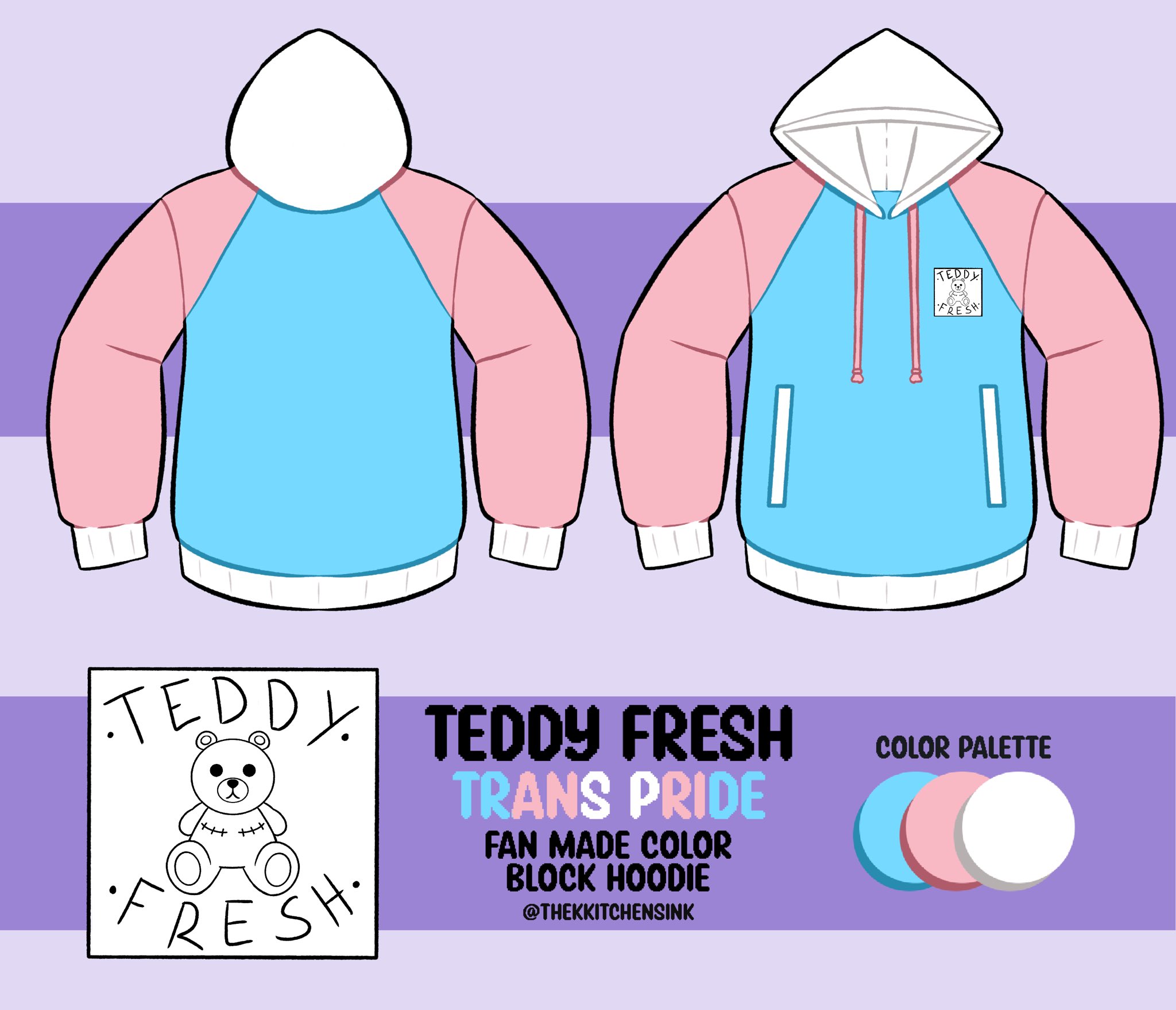 2.0 signature Colorblock Hoodie from RIPNDIP x Teddy Fresh.
