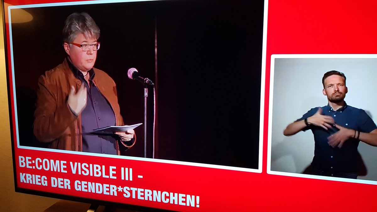 genderleicht's tweet photo. "Einmal kurz überlegen, #gendern geht auch elegant." @fsittler, Vorsitzende @Journalistinnen, stellt @genderleicht vor bei Be:come visible, Pro Quote Bühne https://t.co/Obcpz0cbXn