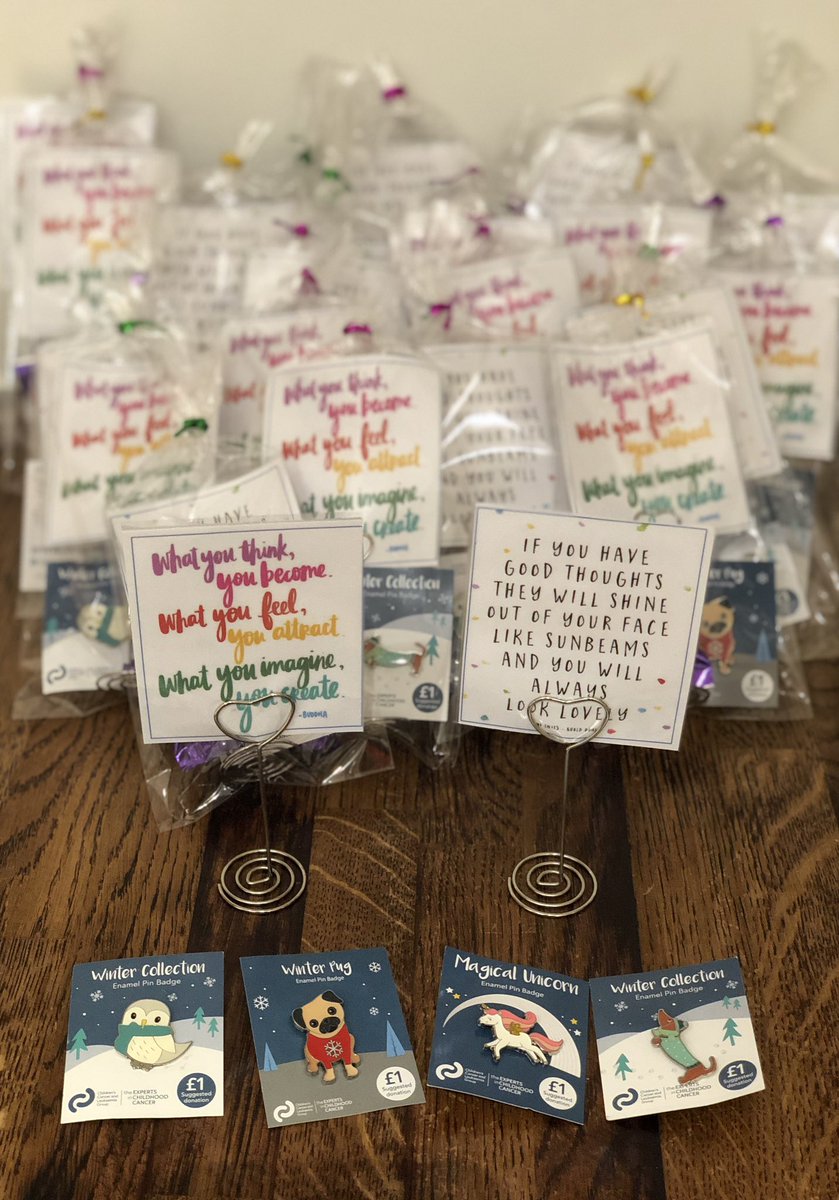 A small gift for each of my lovely form 7P <a href="/Copthall_School/">Copthall School</a>! Love these quotes and these @CCLG_UK winter badges! They make me smile and think of my Joely ♥️