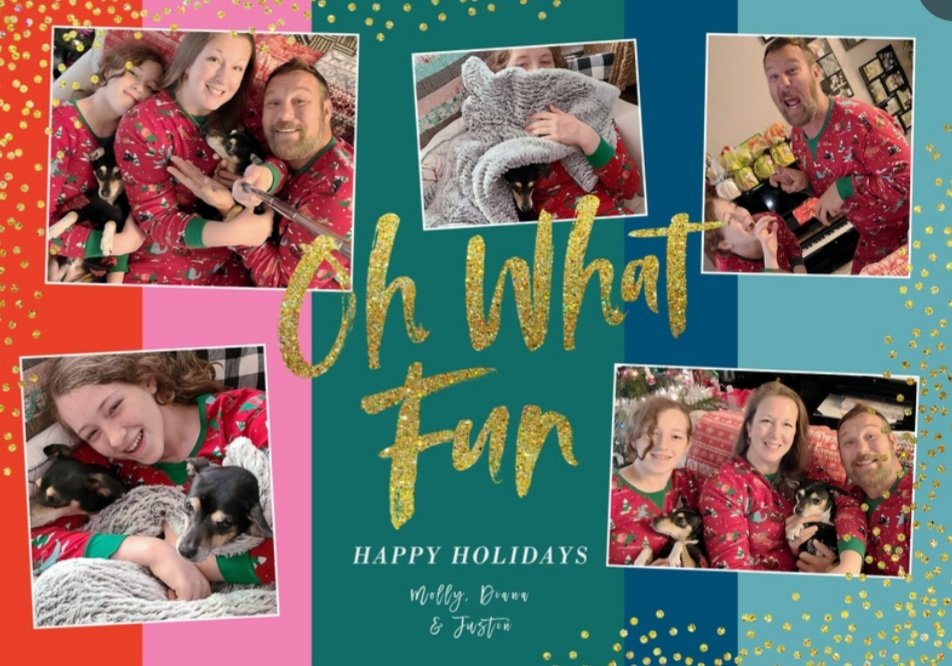 KSATDiana's tweet photo. Christmas dinosaur jammies on our card this year! @SALiveKSAT #christmascards https://t.co/i2o6aCJd0c