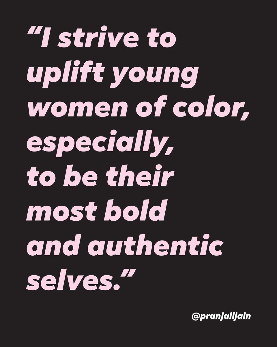 instagram's tweet photo. “I strive to uplift young women of color, especially, to be their most bold and authentic selves.” —@pranjalljain, 20-year-old student and founder of Global Girlhood

https://t.co/zlpcecTQX4 https://t.co/MIB0pdh4tE