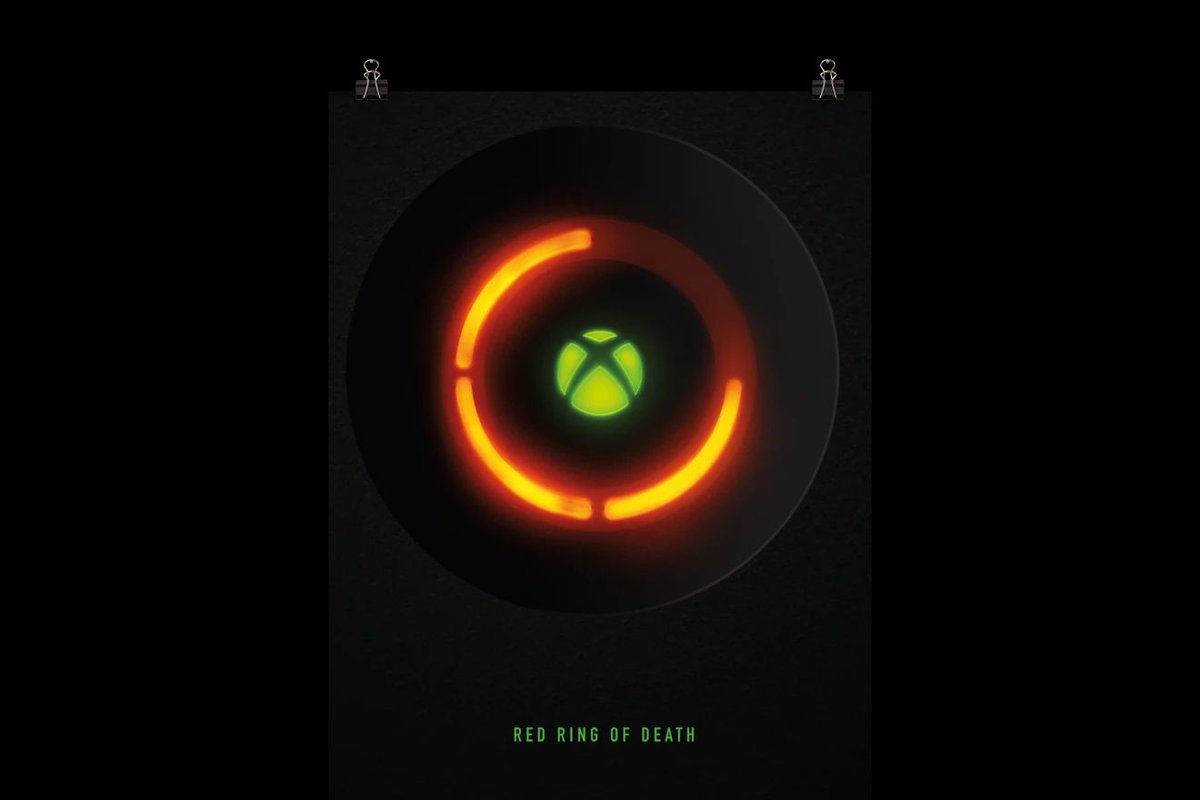 Microsoft is now selling an Xbox Red Ring of Death poster for $24.99