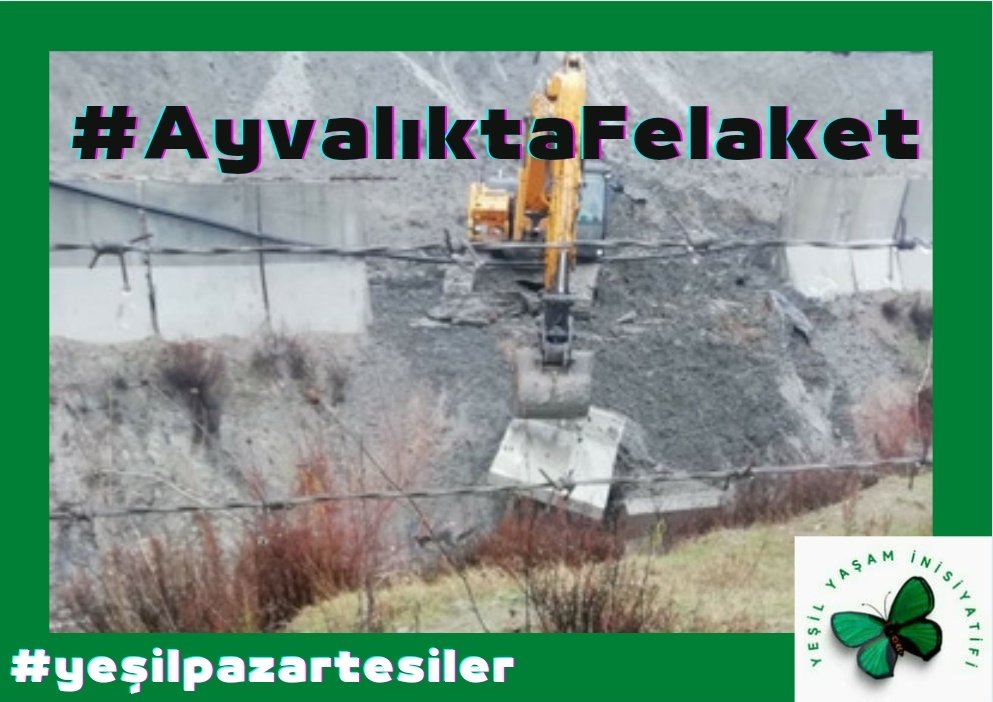Bir yıl içinde ikinci facia! Karaayıt demir madeninin atık depolama alanı yeniden çöktü! Bilfer’in atıkları yine Madra Barajı’nı besleyen dereye doldu! Yetkililer yine sessiz! 
#AyvalıktaFelaket 
#YeşilPazartesiler