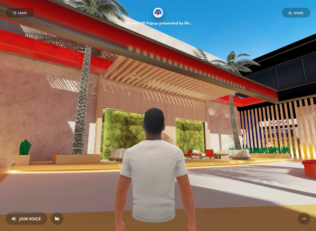 anandx's tweet photo. This Burger-verse space by McDonald's is sooooo cool. https://t.co/B06qgSozoR