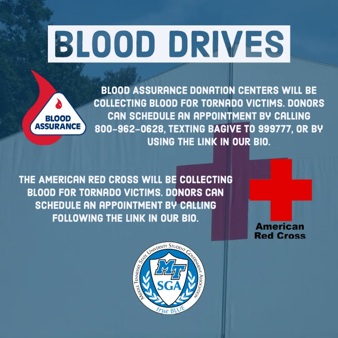 MTSUSGA's tweet image. Here is some information on how you can get involved with relief efforts in Kentucky and Tennessee.
#kystrong #tnstrong