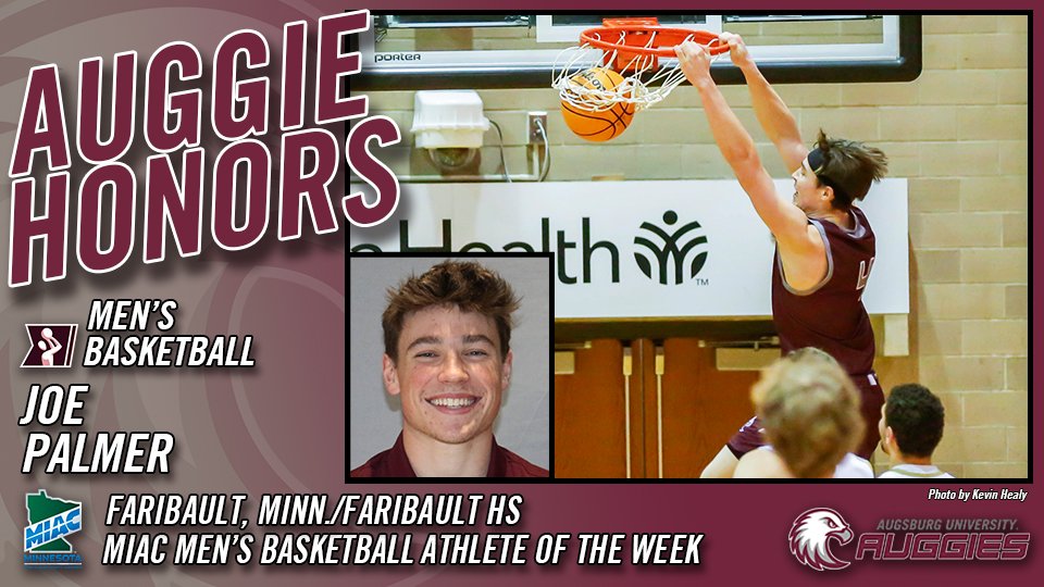 MEN'S BASKETBALL - Augsburg's Joe Palmer earns MIAC Men's Basketball Player of the Week honors!

Story: bit.ly/3EScgel

#d3hoops #AuggiePride