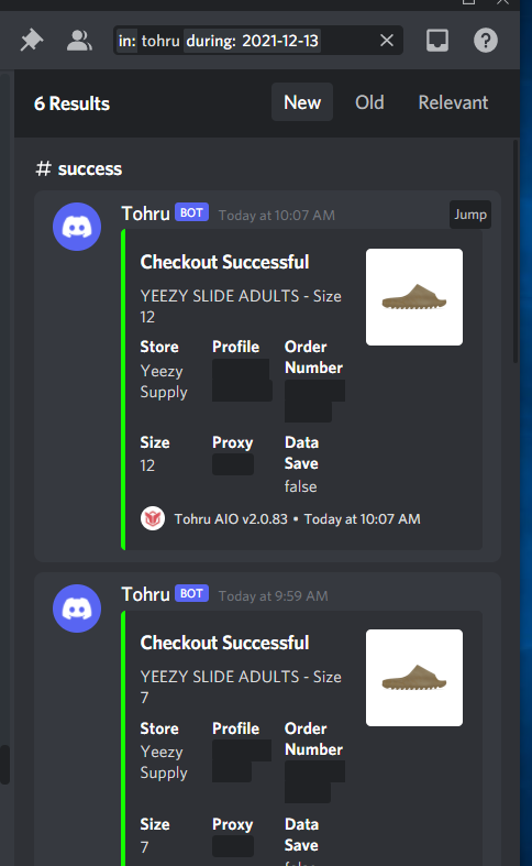 JoJoChillin's tweet photo. Thank you to @TohruAIO_ @MainlyServers @SpaceProxies @ProxiesCyber @LiveProxies @SandProxies @StellaProxies @Flipdai @TheSiteSupply &amp; @erikjacob4051 for the successful morning! https://t.co/oDjXNL85wi
