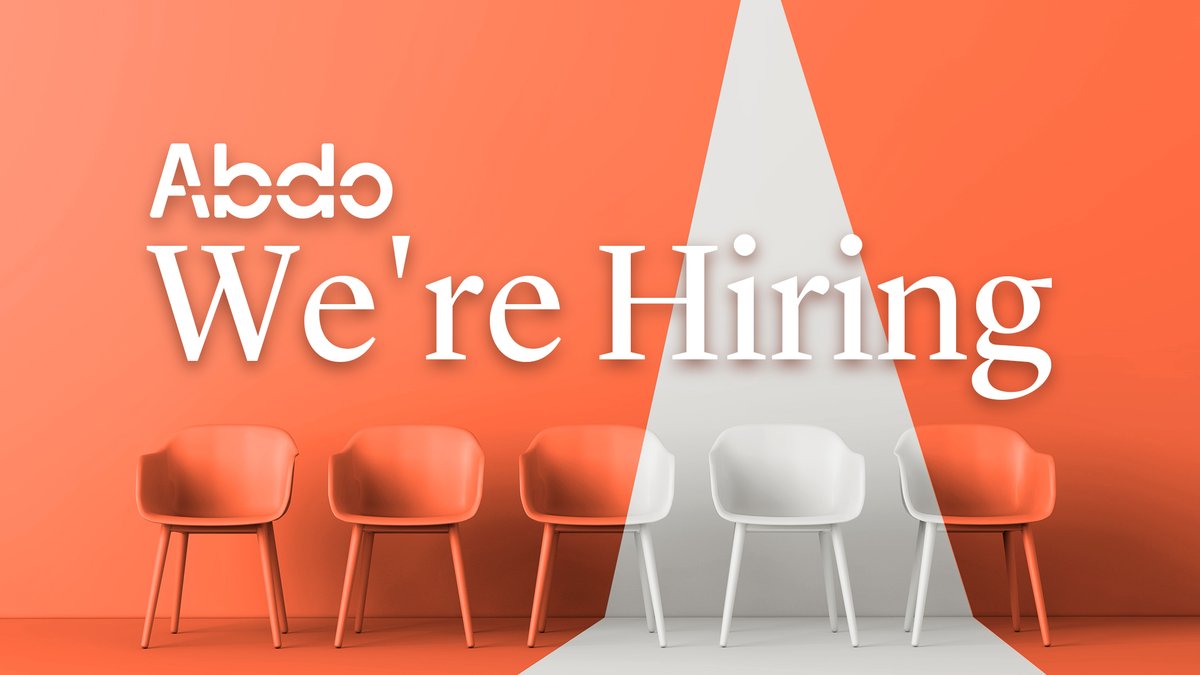 AbdoSolutions's tweet photo. New year, new career move. If you're looking for a change in the new year, take a look at the positions we currently have on our audit, tax, and administrative teams.

Start the year off fresh and apply today: https://t.co/PHLoAbc9eT

#Hiring #TeamAbdo https://t.co/1lVjcG2aO3