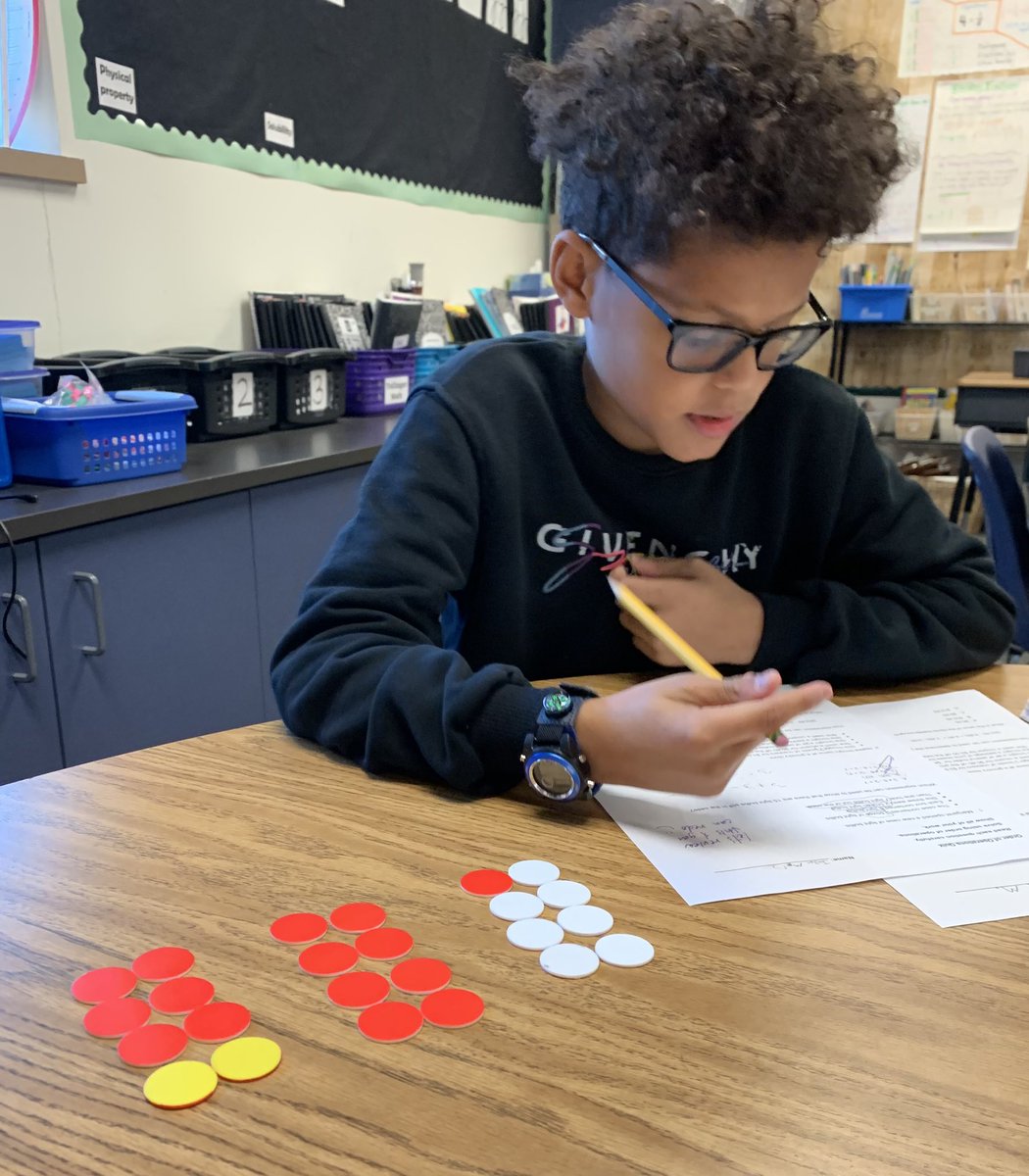 TollingerT's tweet photo. Day 9 of #MathmasCheer ❤️💚
5th graders @RiddleElem using centimeter cubes and two-sided counters to represent and solve math problems. @danifryIC @IC_K8Stafford @ci_elem #FISDMathWorkshop #handsonlearning https://t.co/tqXLqLhQ1C