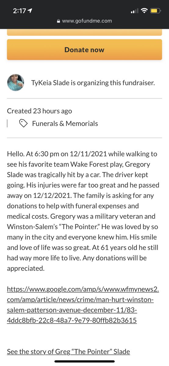 Mileslester23's tweet photo. Can’t believe it. He passed away walking to our game last weekend. He was at every freaking game always bringing energy. Hope they find whoever did this. If you’re a Wake fan/alum please consider donating. A true Wake Forest legend. RIP 🙏 https://t.co/4BSsLdwAeZ https://t.co/oEAc2Px37E