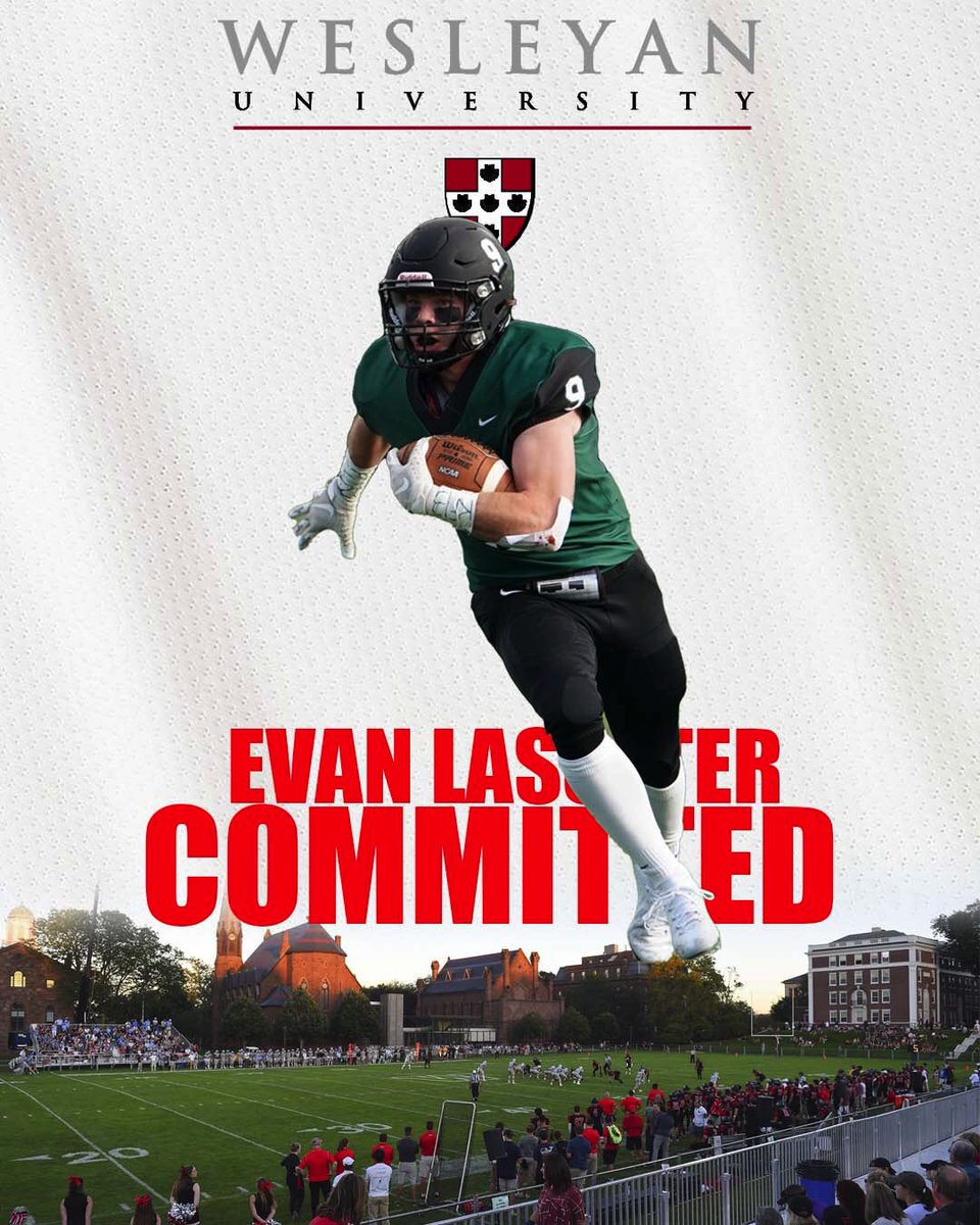 Evan_Lasseter13's tweet photo. proud to announce my commitment to the admissions process at Wesleyan University. Thank you @coachdicenzo @wes_football for this opportunity. https://t.co/5ikUY6GFbM