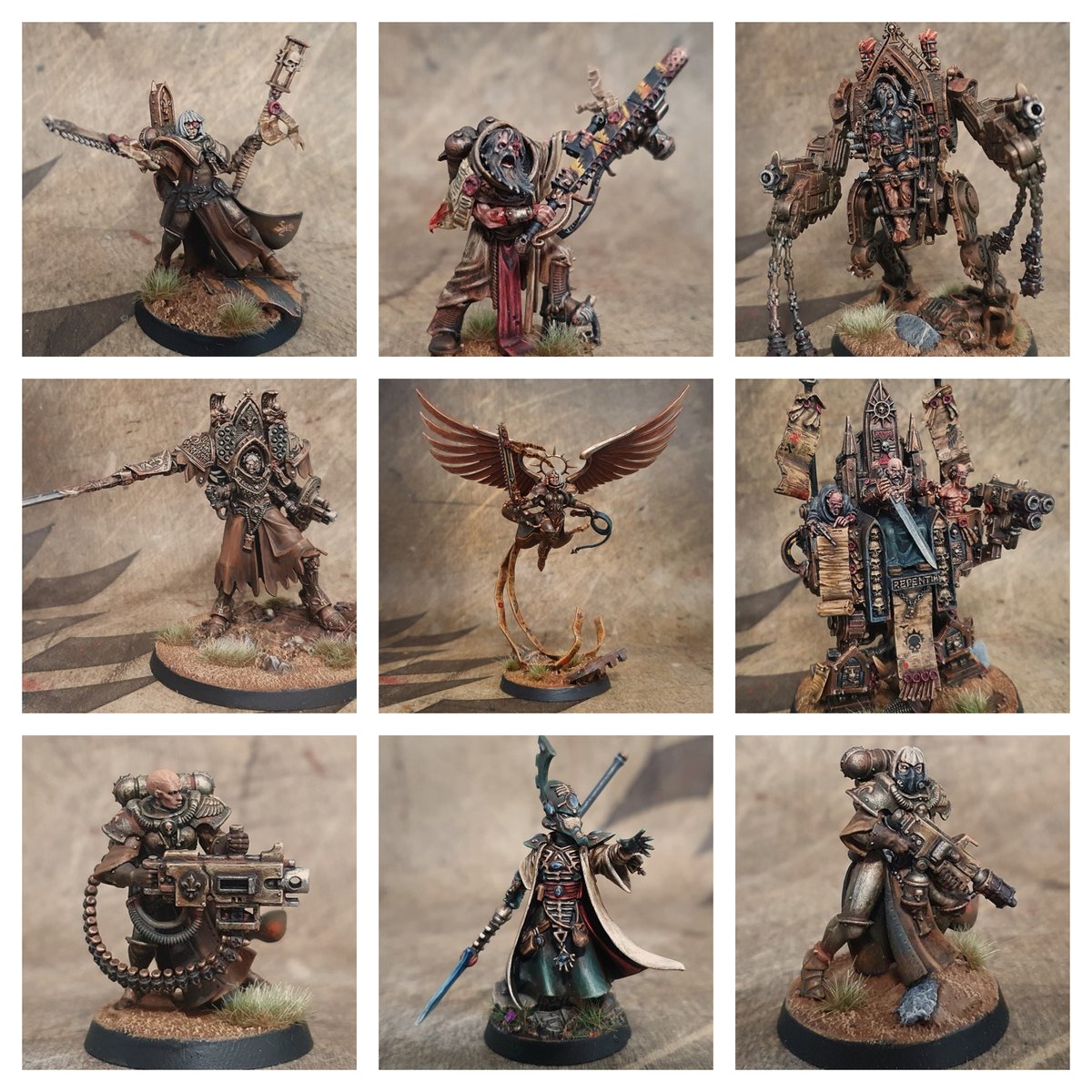 Dpinkn3y's tweet photo. I have enjoyed seeing what people have been doing this year so here's a few of mine #WarhammerCommunity https://t.co/DYrCOxgXGu