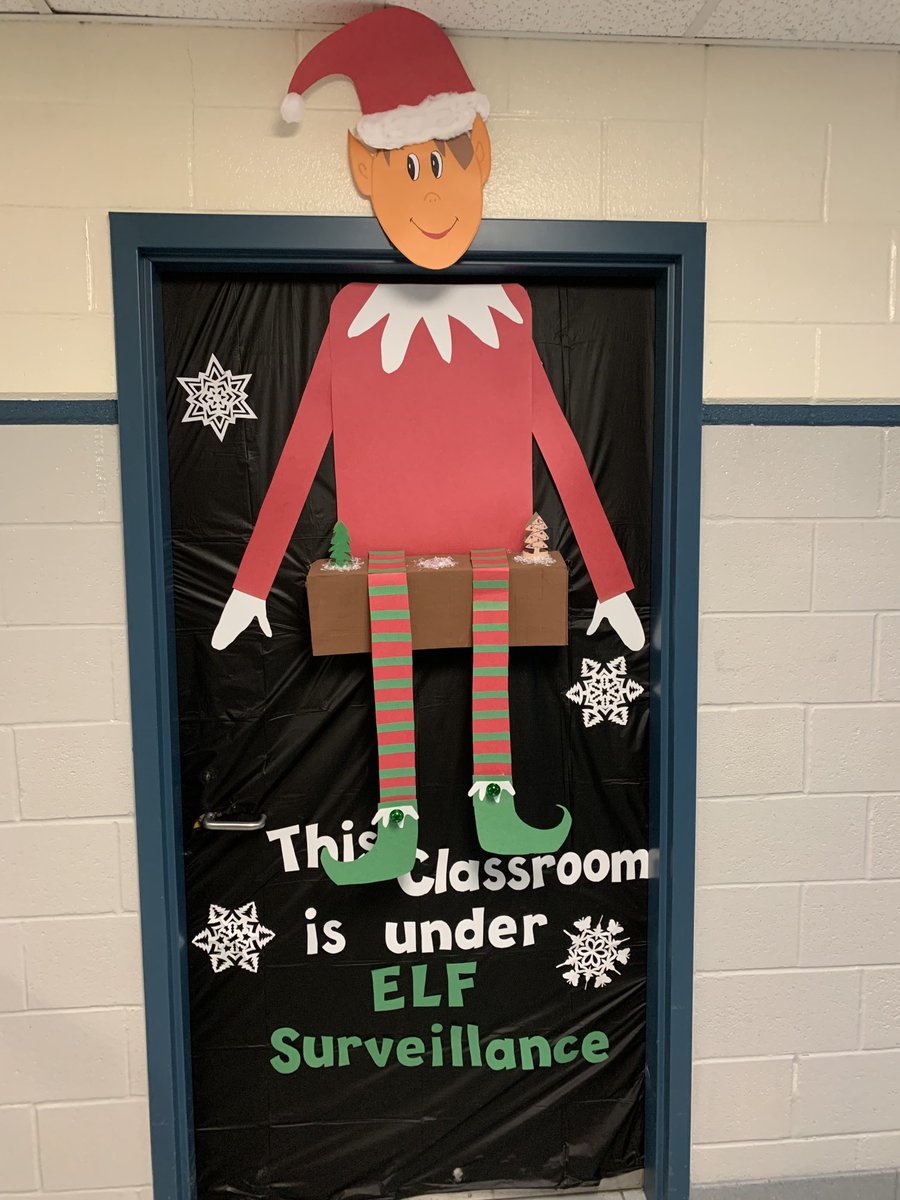 I had a tough time judging the DE door decorating contest today!