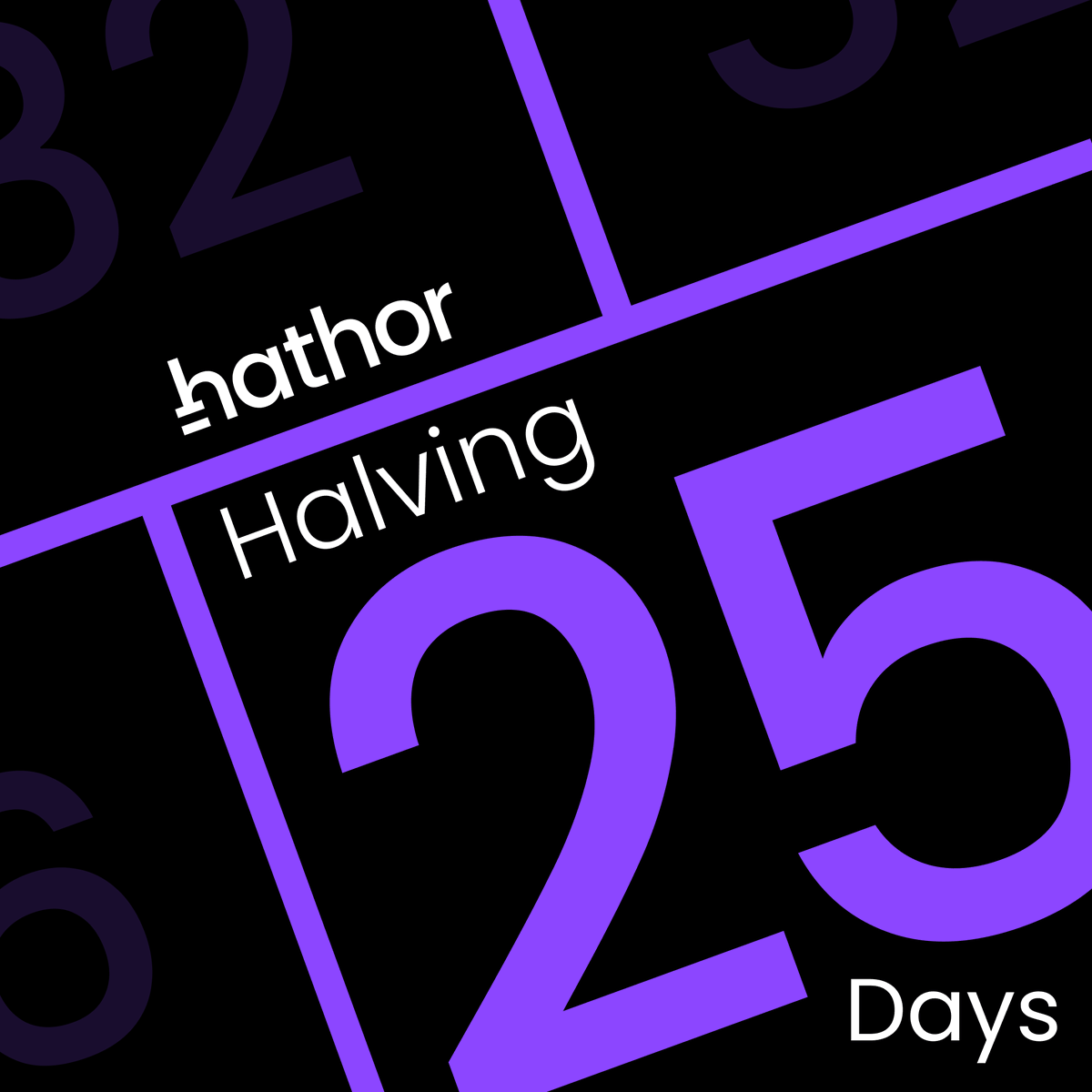 HathorNetwork's tweet photo. Hathor Halving is in 25 days! 🥳

Block rewards: From 32 to 16 $HTR ⚡️

Countdown with us ⬇️
https://t.co/S3JdpUVwnN

#HathorHalving https://t.co/h2xLGgoV67