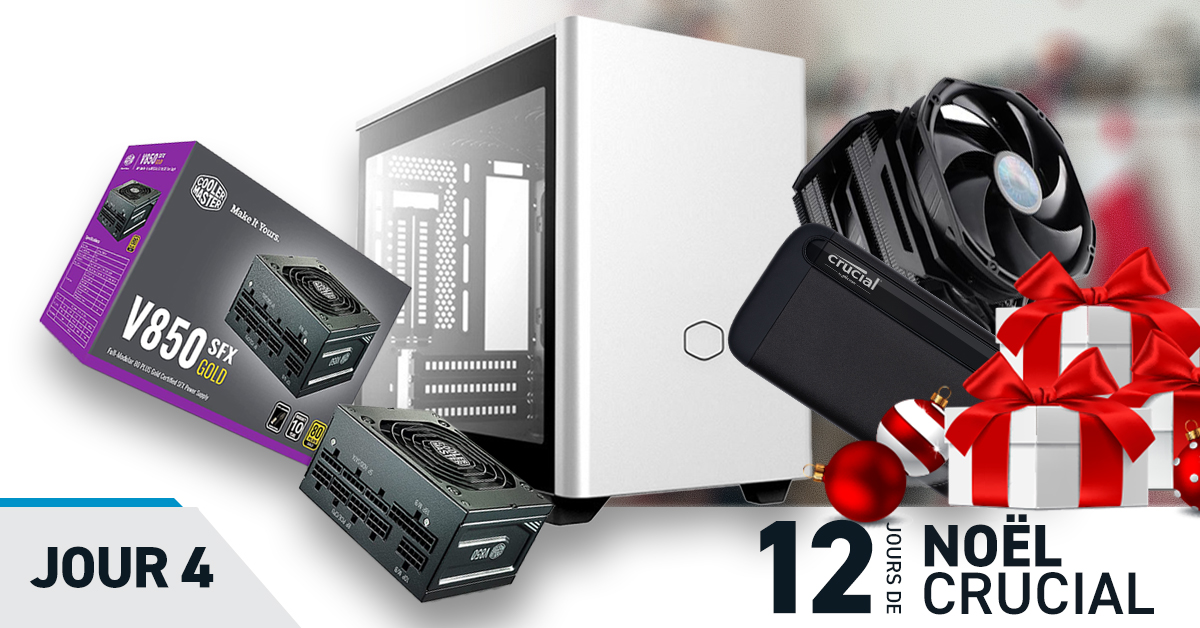 CrucialFrance's tweet photo. Notre concours de Noël n°4 est en partenariat avec @coolermasterfr ! Il comprend un boîtier PC NR200P Mini ITX, une alim' V850SFX PSU, un ventilateur MasterAir MA624 Stealth, et nous ajoutons un SSD X8 2To ! Idéal pour un nouveau PC !

Pour participer 👉 https://t.co/GvFFcEkqNT https://t.co/laMoasheGp