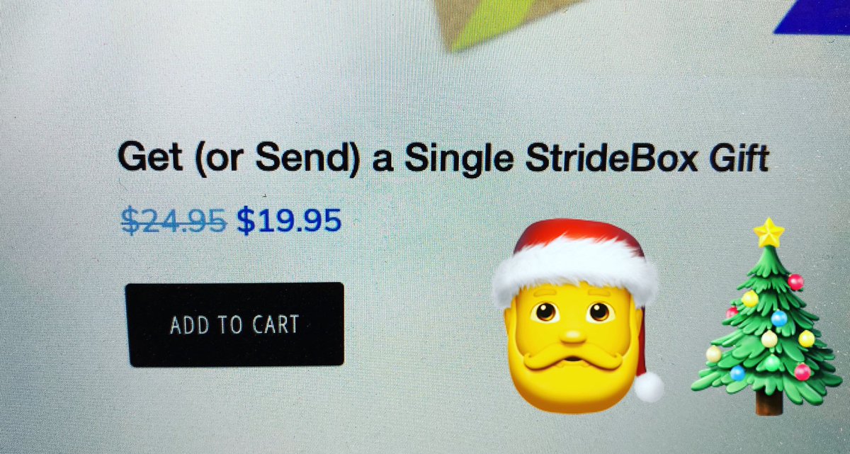 Last second gift for that runner in your life… take $5 Off a Single StrideBox this week only!
StrideBox.com/gift