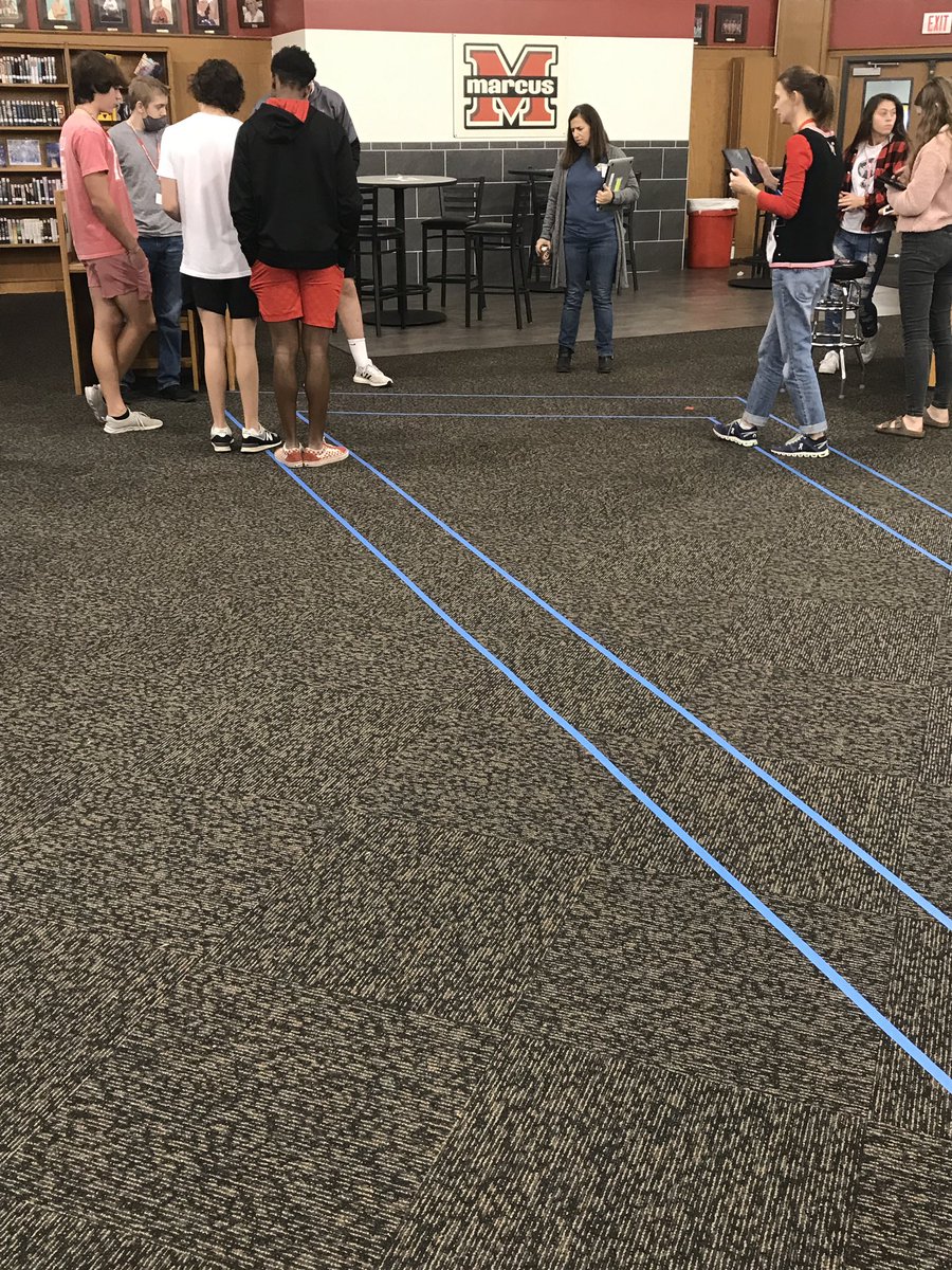 appersona's tweet photo. Pre-calculus found a fun way to review bearing for their final exam! @Marcus_HS https://t.co/Hm4riTb3pR