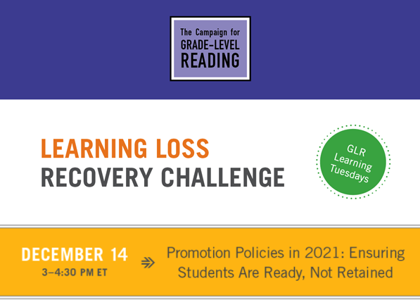 readingby3rd's tweet photo. We must reconsider what policies lead to better results for so many young readers in jeopardy of not meeting reading benchmarks. Join @readingby3rd 12/14 for #LearningTuesdays: Promotion Policies in 2021: Ensuring Students Are Ready, Not Retained. https://t.co/aU7EU2agg1 https://t.co/FGcti8zeKE