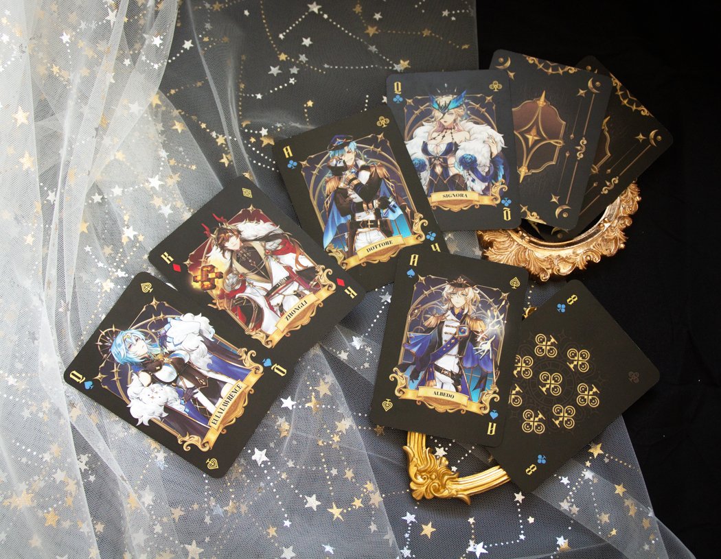 _SovereignTeam's tweet image. 👑 GIVEAWAY 👑

To win a Genshin Poker Deck of your choice: Black or Rose Gold ♣♦♠♥
☑ Like + RT this tweet
☑ Comment your favorite Royal
☑ Follow us

Goodluck 🌟🌟

International Shop: sovereigncircle.bigcartel.com
Asia Shop: mgpham.bigcartel.com
Etsy: etsy.com/shop/konacircle