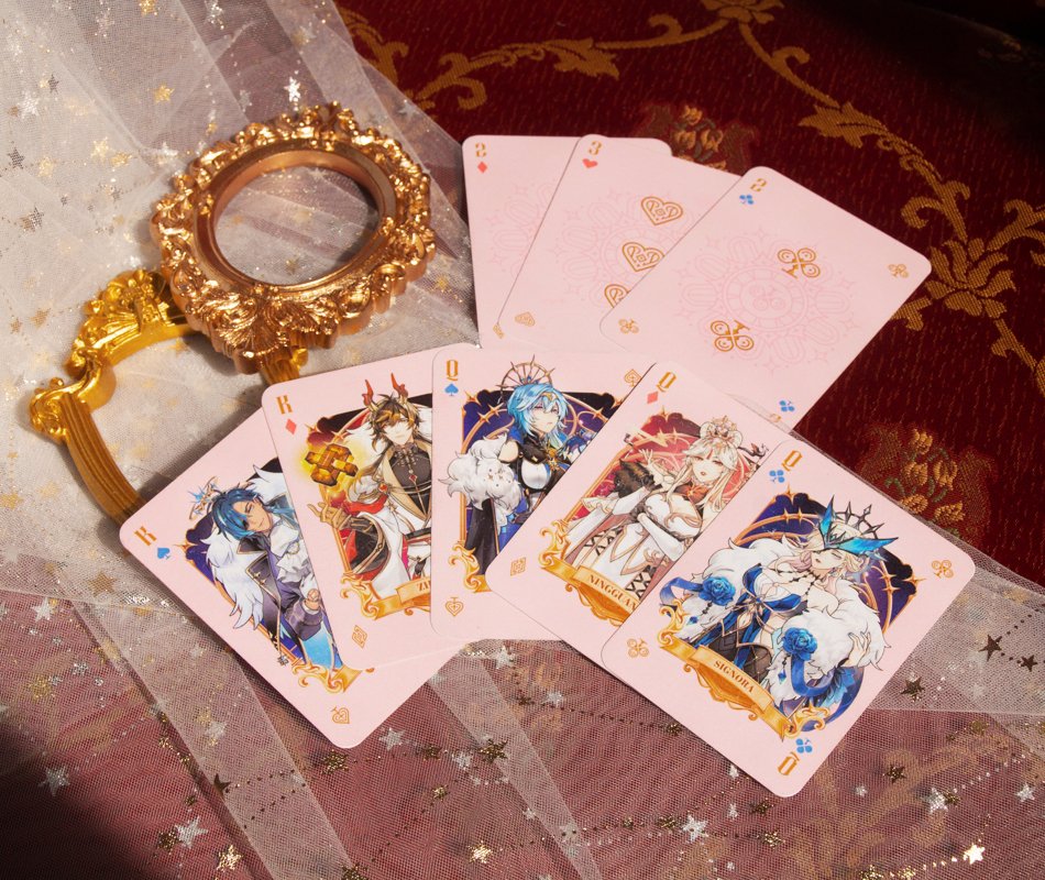 _SovereignTeam's tweet image. 👑 GIVEAWAY 👑

To win a Genshin Poker Deck of your choice: Black or Rose Gold ♣♦♠♥
☑ Like + RT this tweet
☑ Comment your favorite Royal
☑ Follow us

Goodluck 🌟🌟

International Shop: sovereigncircle.bigcartel.com
Asia Shop: mgpham.bigcartel.com
Etsy: etsy.com/shop/konacircle