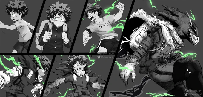 Izuku Midoriya evolution 🥦
.
#BNHA #MHA #deku #IzukuMidoriya #Izuku #BokuNoHeroAcademia #MyHeroAcademia 