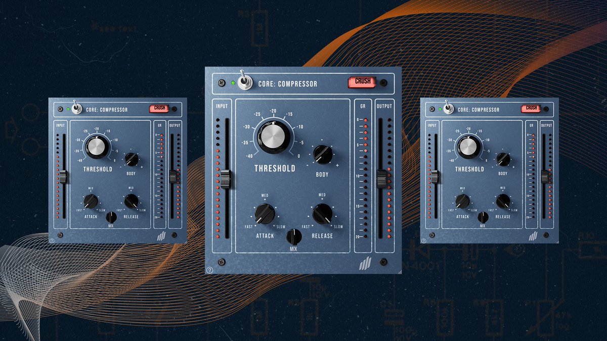 KITplugins's tweet photo. ONE MORE SLEEP ⚡️ Core Comp OUT TOMORROW - just $29 😱 #KITplugins #CoreComp #compressor https://t.co/T2tC4ykE82