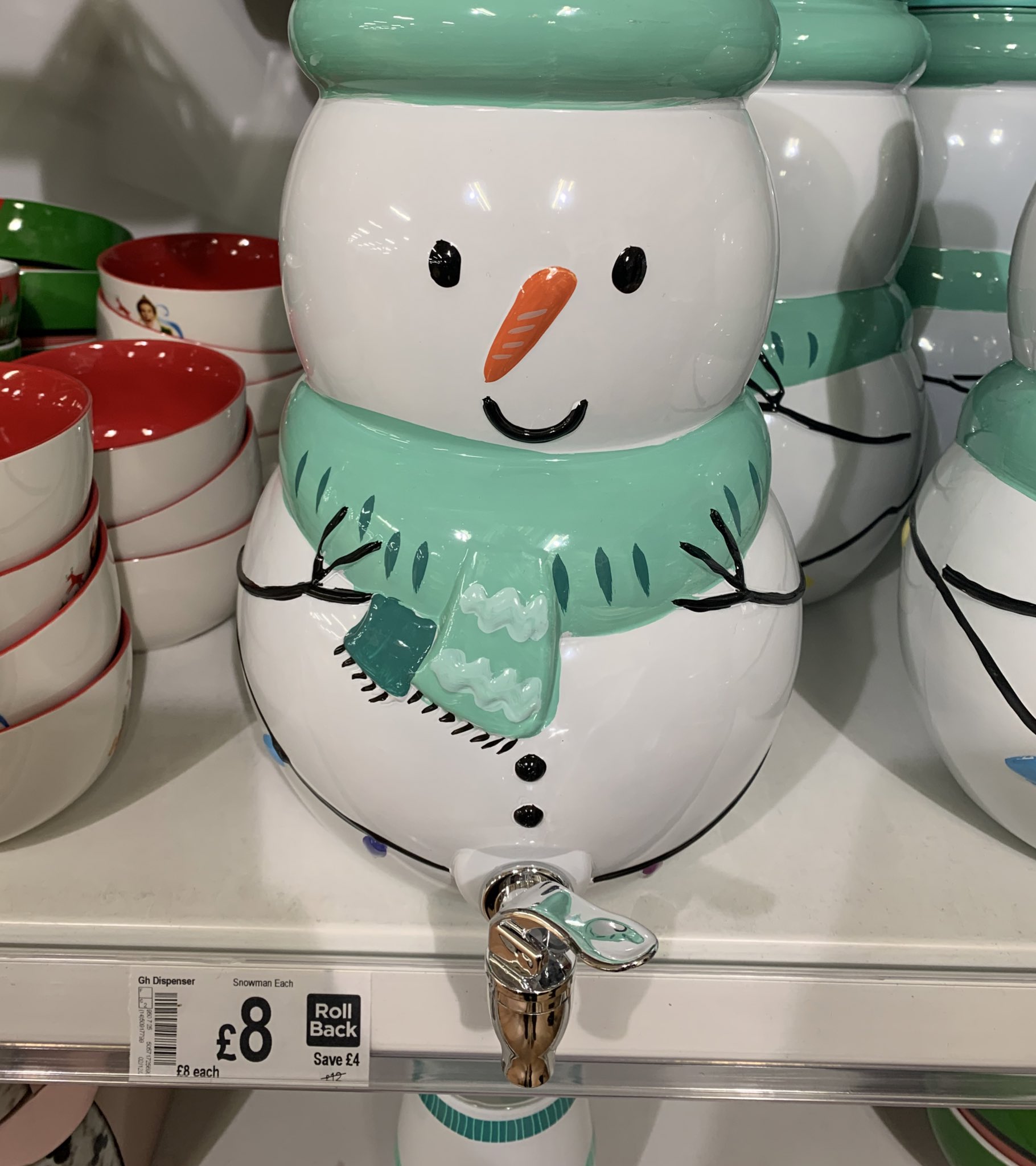 Flups on X: I saw this delightful Christmas drinks dispenser earlier and  now I can't get the word 'smeggnog' out of my head.   / X