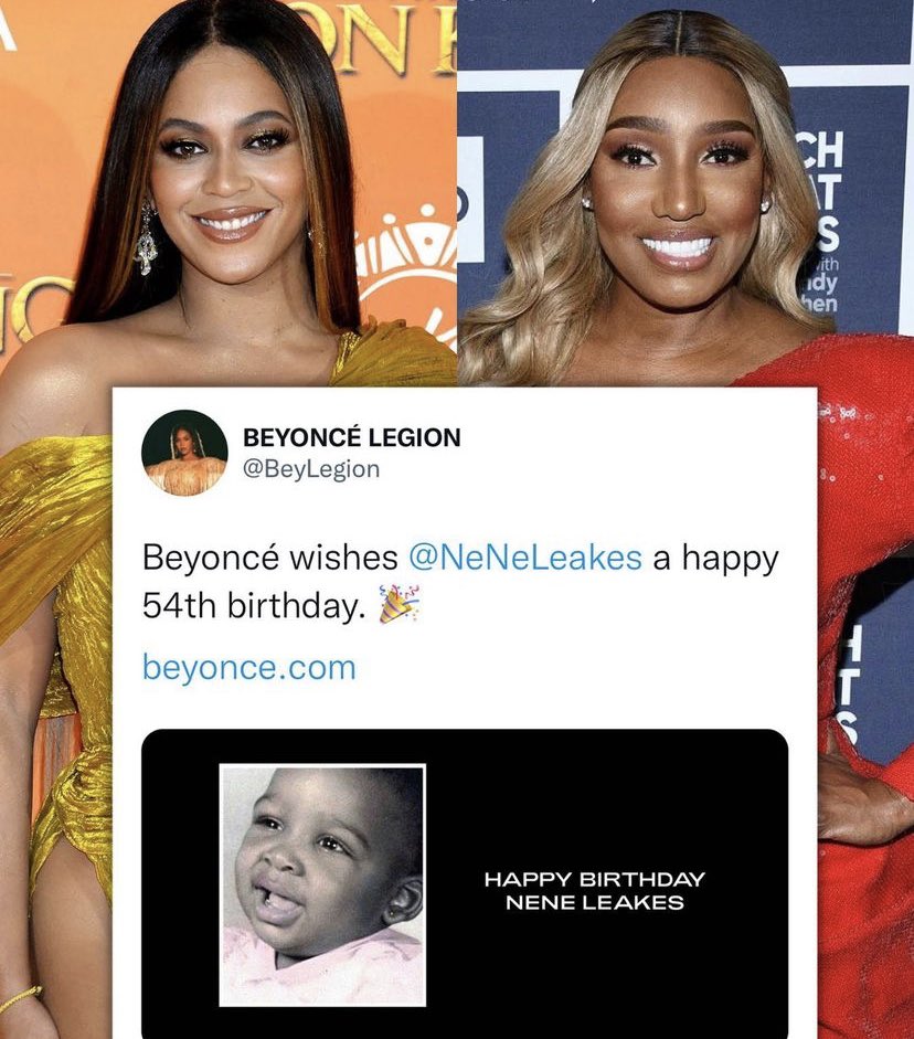 Beyoncé wishes Nene Leakes a happy birthday   