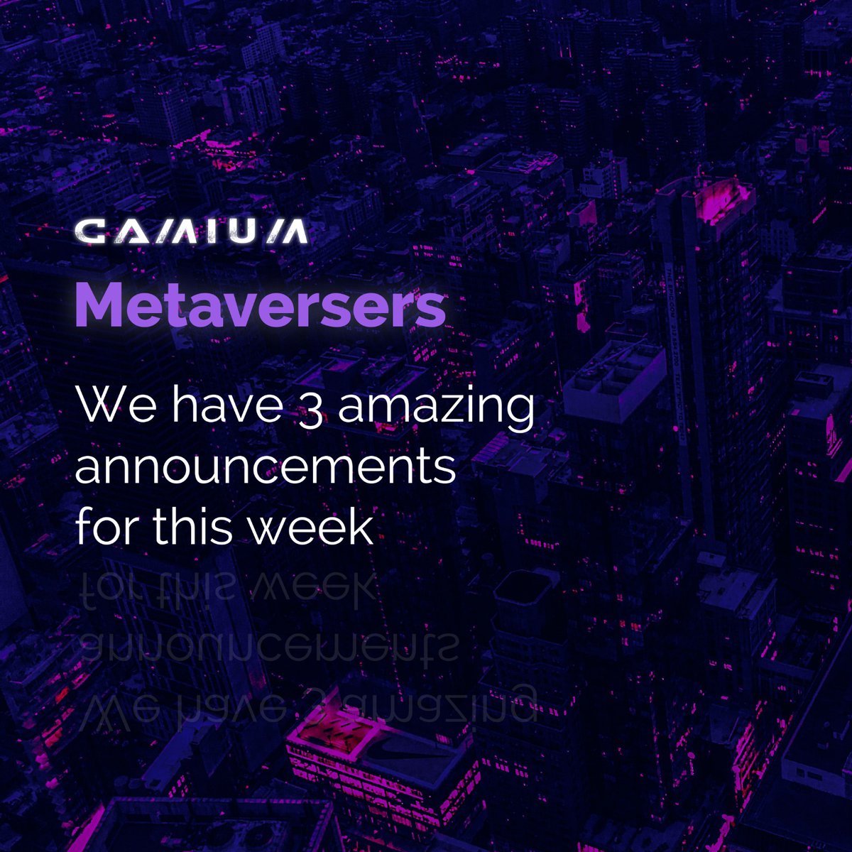 You showed me love and I always do what I promise😜

THIS WEEK IS GOING TO BE FULL OF SURPRISES🎁. 
It's X-Mas time and we want you to start celebrating GREAT NEWS with us!

So, GET READY &amp; STAY ALERT.
NOTIFICATIONS ON EVERYONE🔔

#metaverse #meta