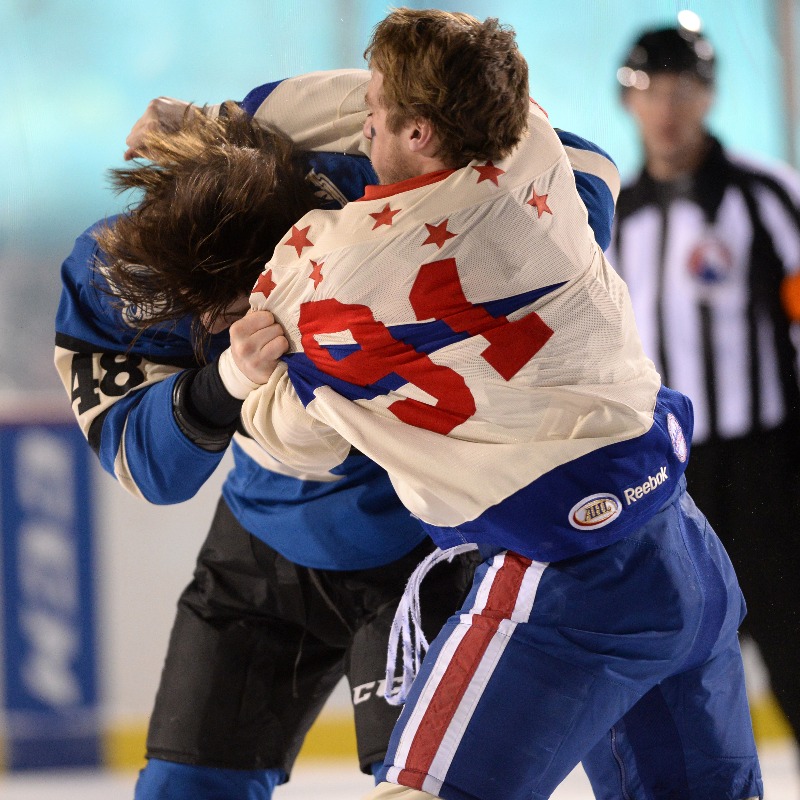 AmerksHockey's tweet photo. "A standing-room only crowd of 11,015 that witnessed unrelenting, edge-of-your-seat action..."
Eight years ago, the #FrozenFrontier was an unbelievable experience with a storybook ending.