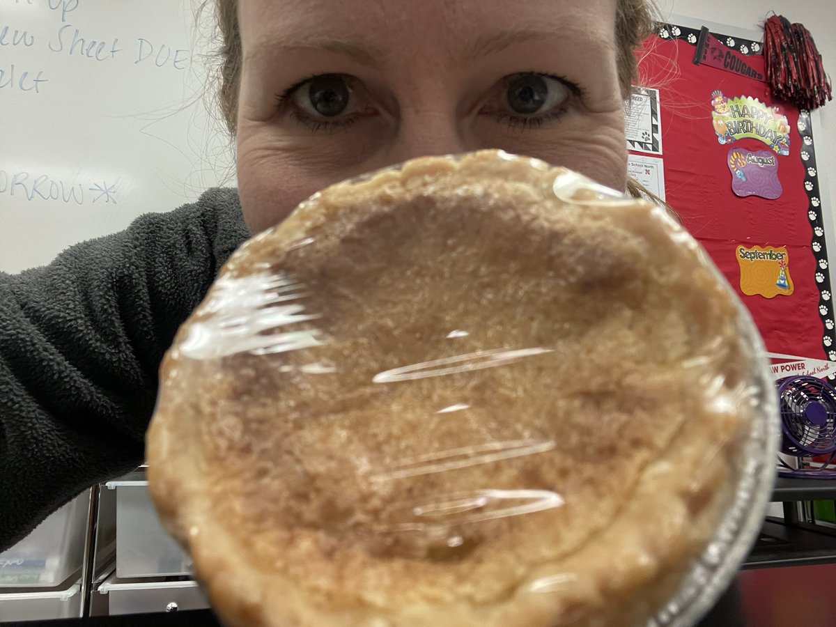 Pie makes Monday better! YUM!!! <a href="/CMSNorth/">Coppell MS North 🐾</a> <a href="/CMSNorthPTO/">CMSNorth PTO</a>