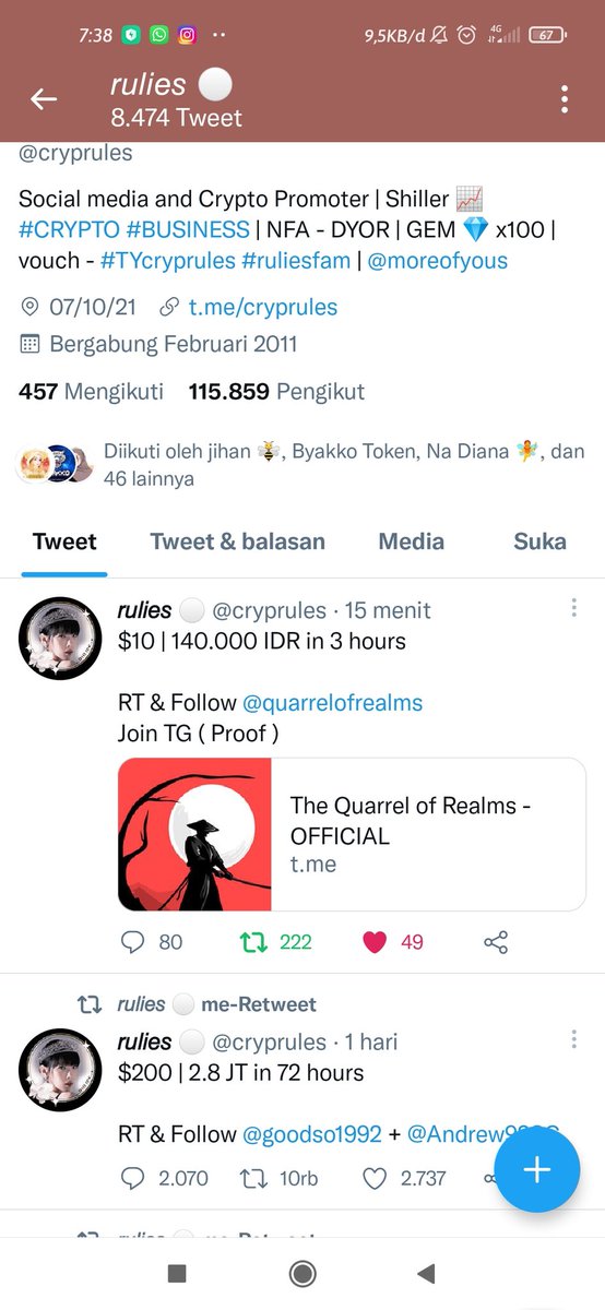 alfiya_witrya's tweet photo. @cryprules Done https://t.co/rWdpyY6k1n