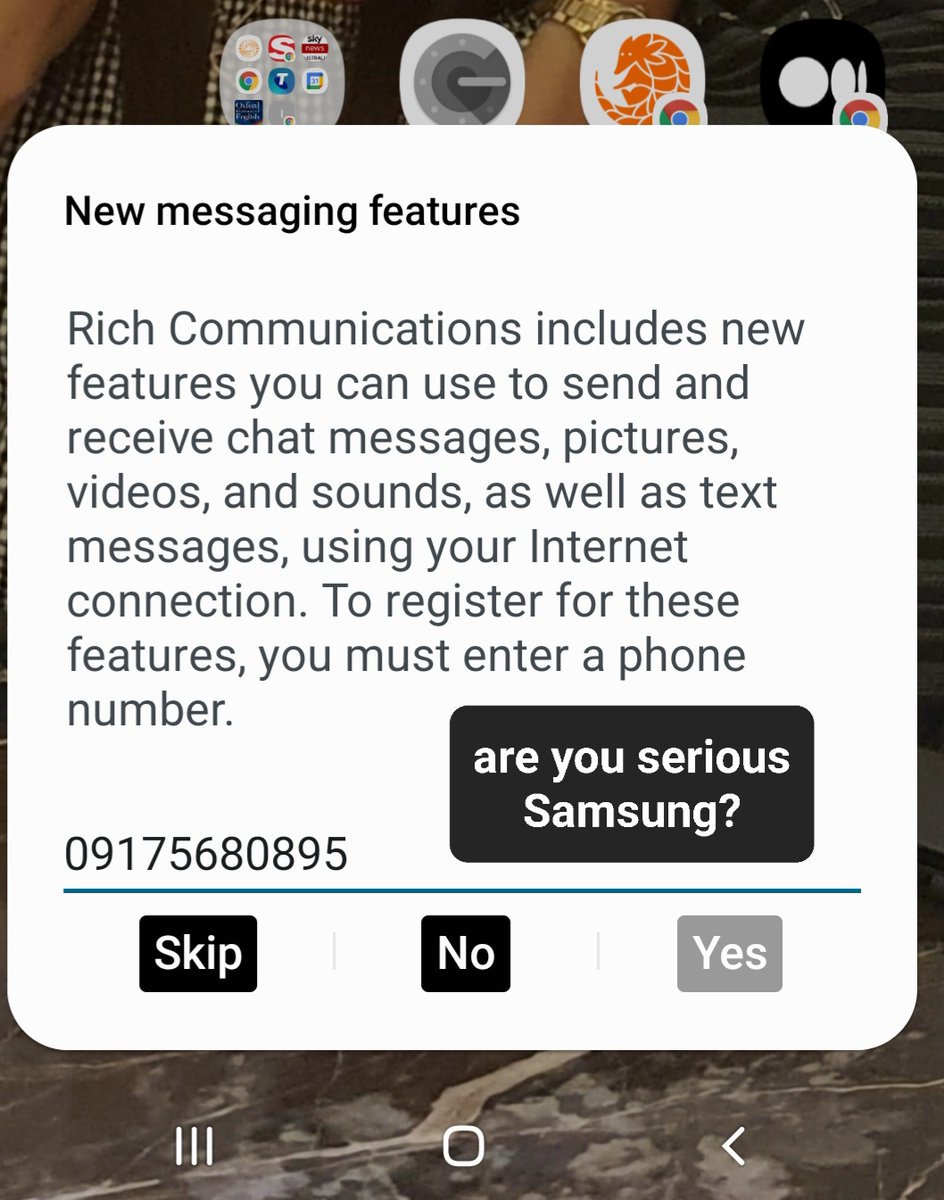 73AndShakeaBit's tweet image. Samsung latest update...