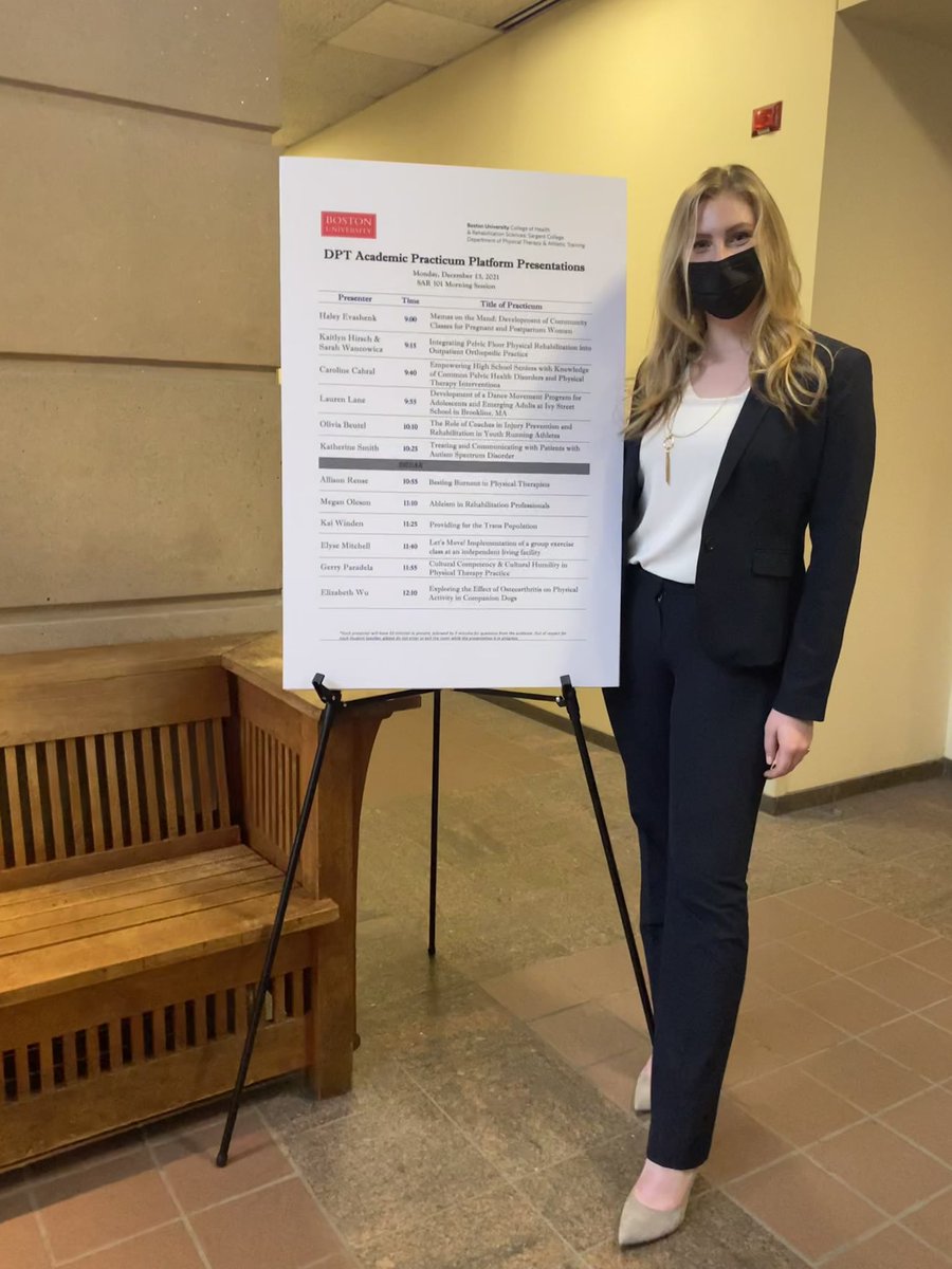 Today, I presented my DPT Academic Practicum Capstone Project: Development of a Dance Movement Program for Adolescents and Emerging Adults at a Local Therapeutic and Residential School