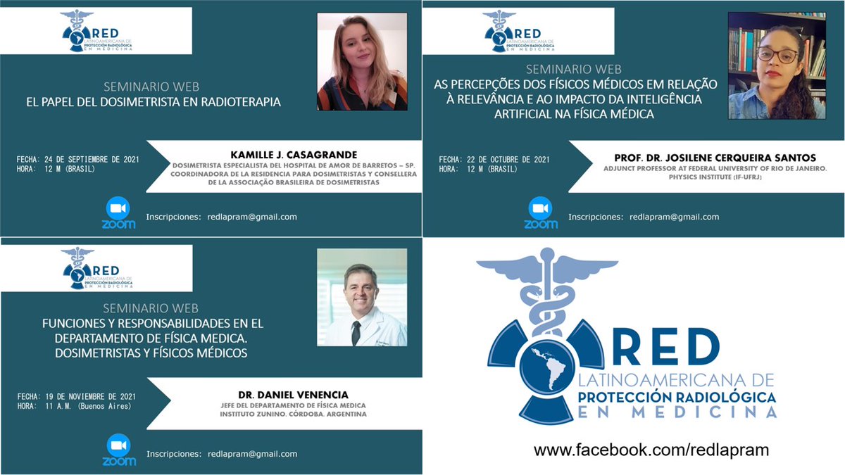 radioproteccion's tweet photo. Expresamos nuestro agradecimiento a los conferencistas que tuvieron a su cargo los Seminarios Web que se llevaron a cabo este año.
En el canal de YouTube tenemos 57 vídeos disponibles sobre temas de mucho interés.
Los SW se iniciaron en mayo del año 2018.
https://t.co/D0GUWvgJPY https://t.co/niuMH4omn3