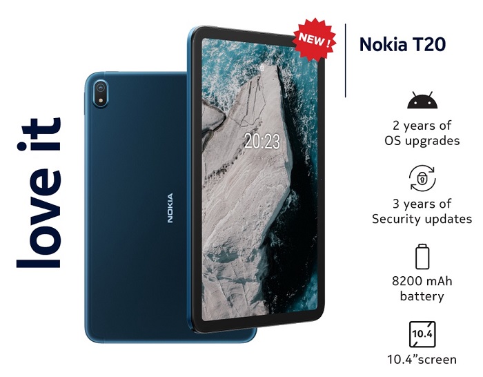 tekkaus's tweet image. Nokia T20 Tablet Is Now In Malaysia For RM1,099

10.4-inch toughened display, IP52 certified

8,200mAh battery life plus 3.5mm headphone jack

bit.ly/nokiaT20

@Nokia

#nokia #NokiaT20 #NOKIAtablet