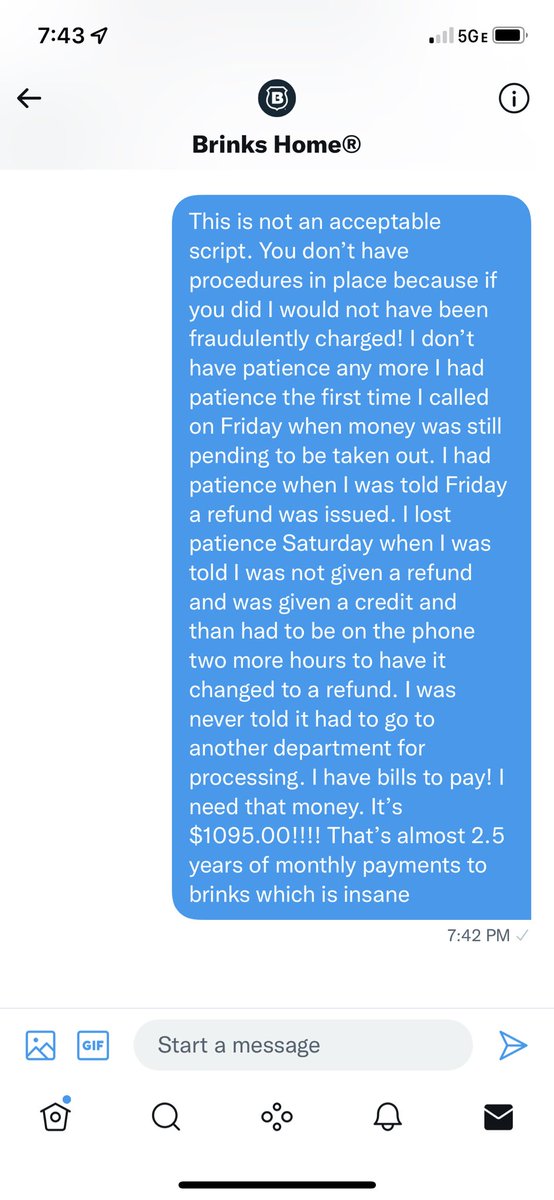 jwrightboymomma's tweet photo. @brinks_home for anyone looking for a security company don’t choose brinks, they have procedures in place to rip the customer off!!! https://t.co/ad2y6nVVOa