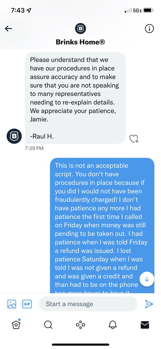 jwrightboymomma's tweet photo. @brinks_home for anyone looking for a security company don’t choose brinks, they have procedures in place to rip the customer off!!! https://t.co/ad2y6nVVOa