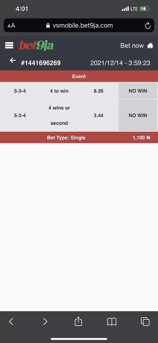 Emmy_Keyz's tweet photo. @Bet9jaOfficial I played Dog 4 with 8.26 odds to win, which it actually won along side with dog 5 p2, but to my greatest surprise the changed the game to an unknown dog this is the third time this is happening to me and I need something to be done cause I’ve lost a lot of money. https://t.co/qi0fOWDcTt