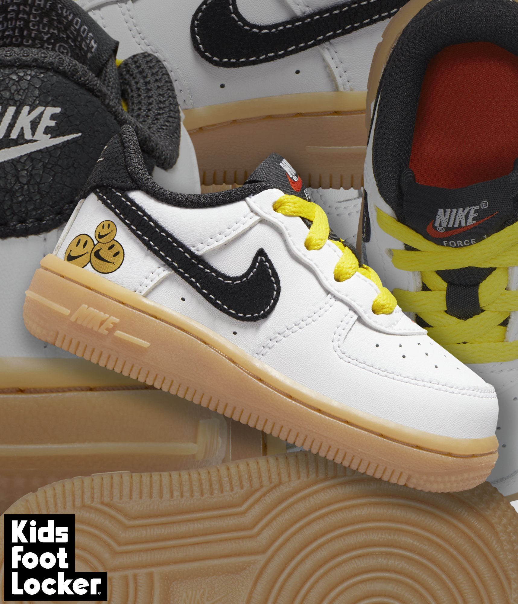 white air force 1 kids footlocker