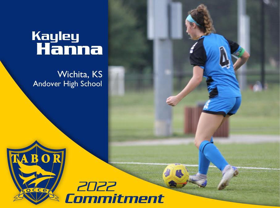 TaborSoccer's tweet photo. Please help us welcome 2022 commit, Kayley Hanna to the BlueJay family!! #taborcollege https://t.co/0uQNJh8pXf