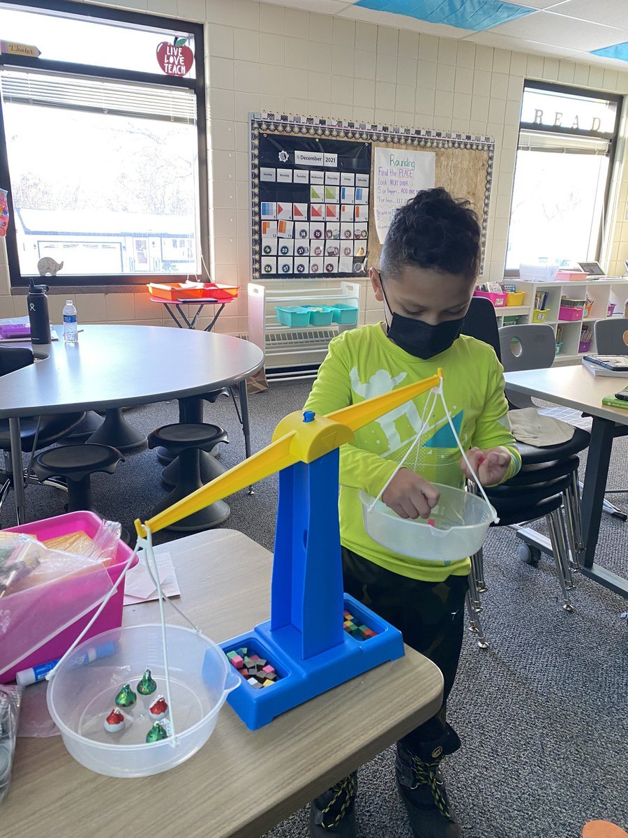 The students look forward to December’s Number Corner because of the calendar collector! This month students continue to make predictions &amp; estimates about different objects in our classroom.