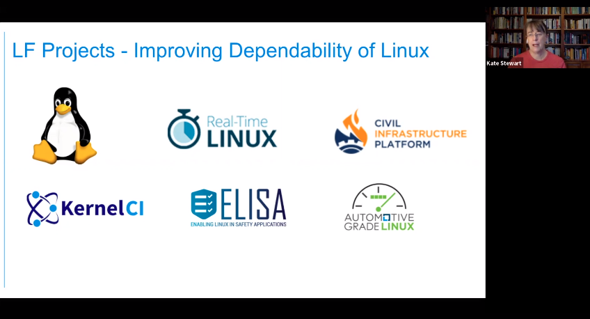 Projects that are improving the dependability of #Linux - @autogradelinux @cip_project @projectELISA @kernelci @linuxfoundation @_kate_stewart @Linux_Fdtn_JP #OSSummit #opensource #security